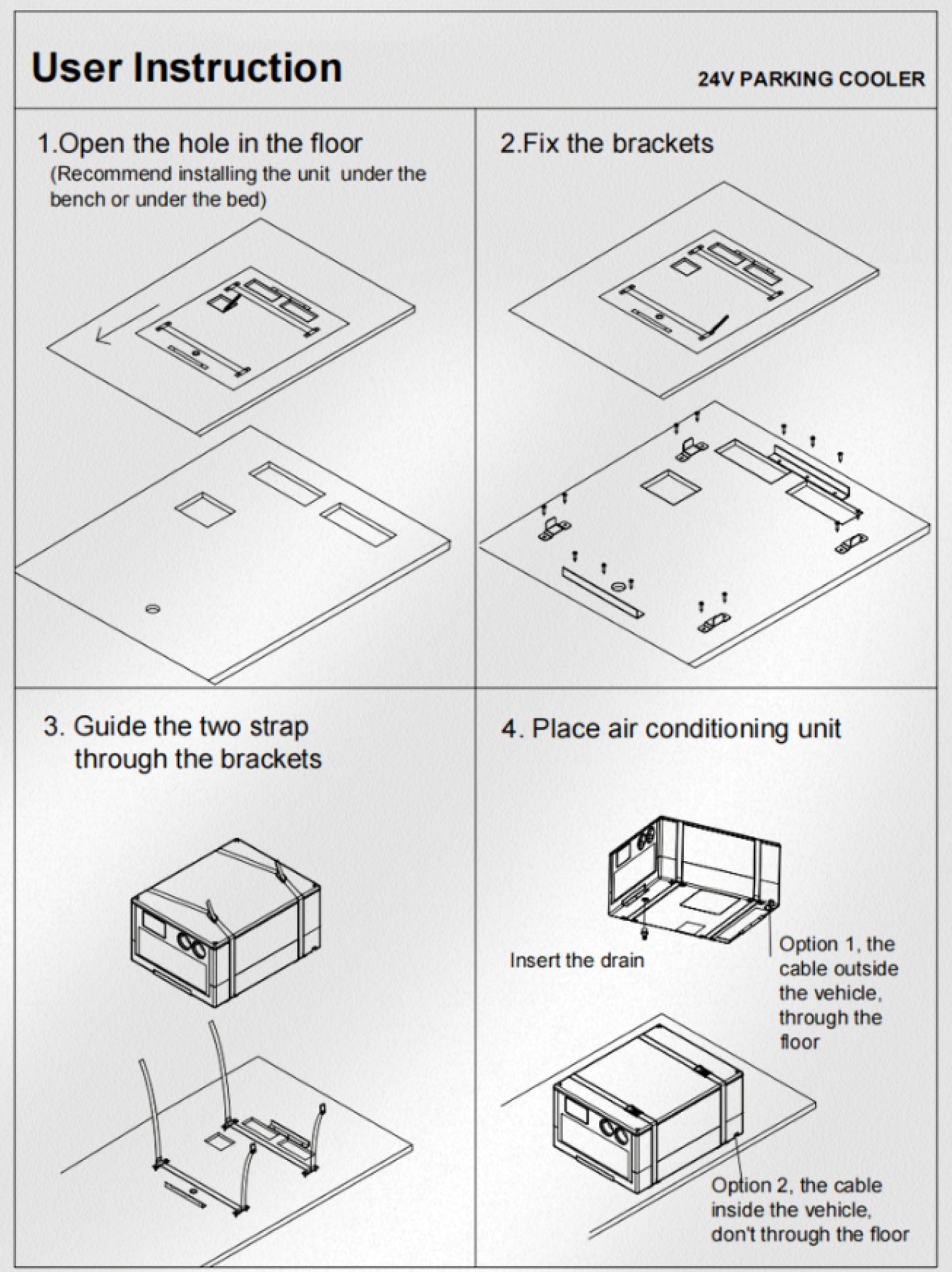 24V Under-bunk Air-conditioner